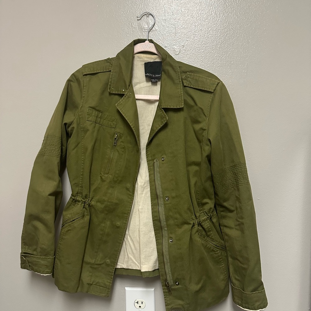 Harlowe & Graham Olive Utility Jacket